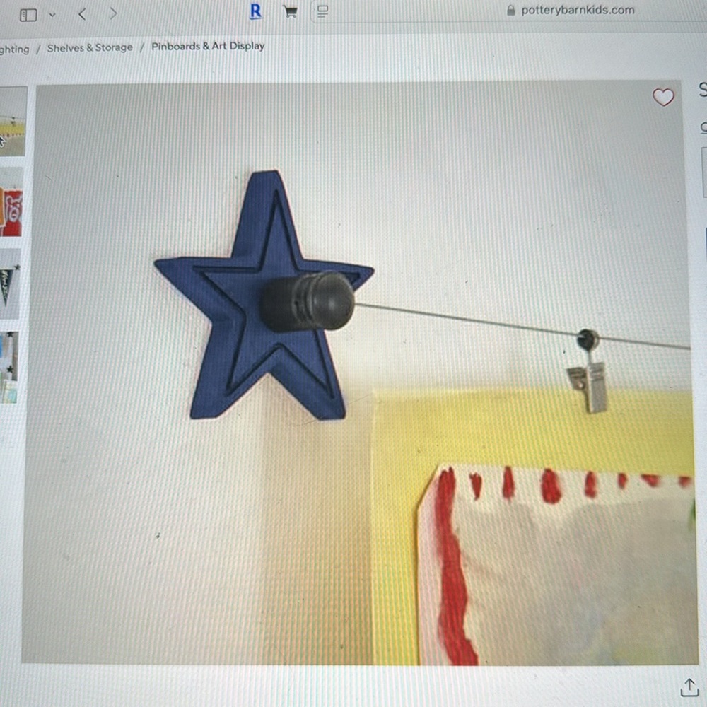 Pottery Barn Kids New Star Art Cable